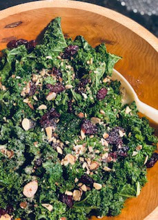 pomegranate kale salad